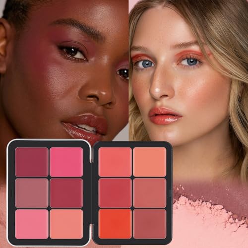 FantasyDay 12-Color Blush Palette with Brush Set