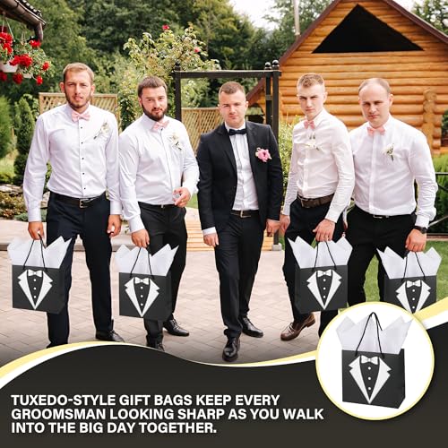 18PCS Groomsmen Gift Set – Whiskey Glasses, Toiletry Bag & Accessories