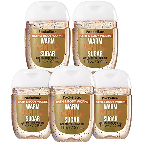 Bath & Body Works Warm Vanilla Sugar Hand Sanitizer 5 Pack 1oz
