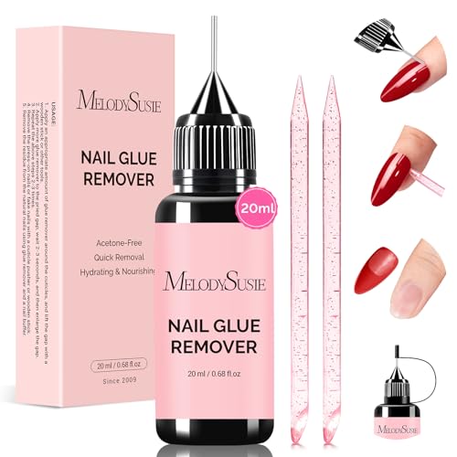 MelodySusie Non-Acetone Nail Glue Remover - 20ml Gentle Formula
