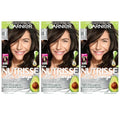 Garnier Hair Color Nutrisse Ultra Coverage Nourishing Creme, 400 Deep Dark Brown (Sweet Pecan) Permanent Hair Dye, 3 Count (Packaging May Vary)