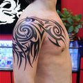 Large Tribal Temporary Tattoos, Big Totem Tattoo Stickers for Men Guys Waterproof Arm Fake Tattoo for Rave Party Makeup, 6-Sheet