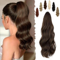 FELENDY 16" Curly Wavy Ponytail Extension Clip In Hair