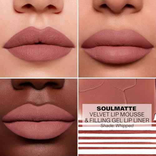 Morphe Soulmatte Velvet Lip Mousse - Air-Whipped Matte Lipstick for Women with Vitamin E to Hydrate, Soften & Smooth - Provides Long Lasting & Velvety Formula - Whipped (0.13 Fl Oz)