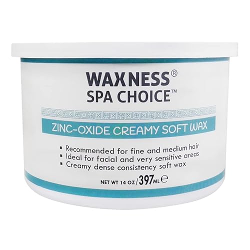 Waxness Spa Choice Assorted Soft Wax Tins 14 oz Pack of 3 - Rose, Lavender Zinc Oxyde