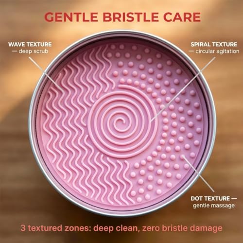 Makeup Brush Cleaner Soap with Silicone Pad, 100g