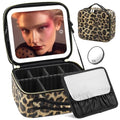 Makeup Bag with LED Mirror - Lighted Travel Organizer