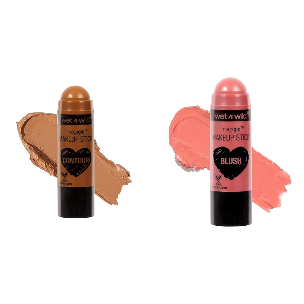 wet n wild MegaGlo Makeup Stick Bundle - Call Me Maple & Pink Floral Majority