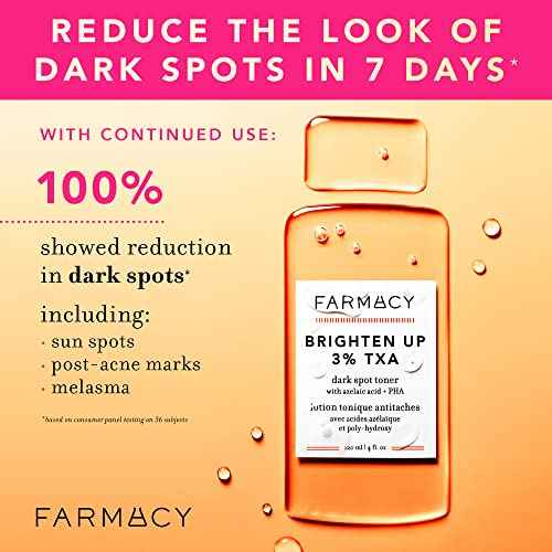Farmacy 3% TXA Toner for Face - Brightening Face Toner for Oily Skin - Liquid Exfoliant with Azelaic Acid + 5% PHA to Target Visible Dullness + Help Reduce Uneven Skin Tone (50ml)
