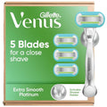 Gillette Venus Women’s Razor Set with 5-Blade Refills & Metal Handle