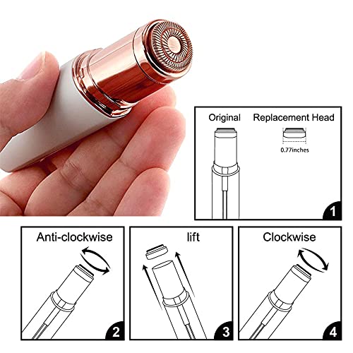 Replacement Heads for Flawless Finishing Touch Facial Hair Remover Device, Replacement Blades For Flawless Facial Hair Removal