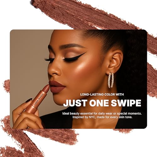 Luna Magic Nude Lipstick - Velvet Finish, Long-Lasting