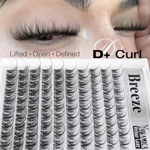 Wispy Fluffy Spider Lash Clusters - DD Curl Individual Lashes 10-14mm