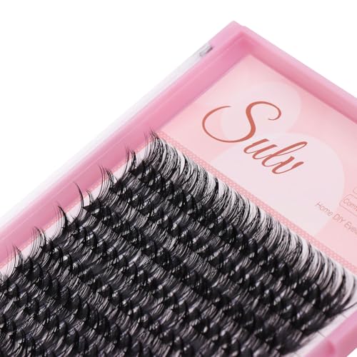 SULV 40D D Curl Lash Clusters 144pc DIY Eyelash Extensions 12mm