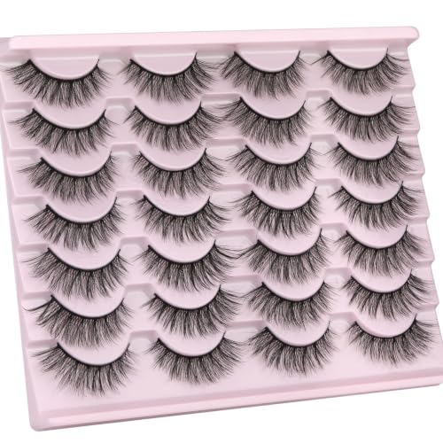 Kiromiro False Eyelashes 14mm 3D Mink Wispy Cat Eye 14 Pairs