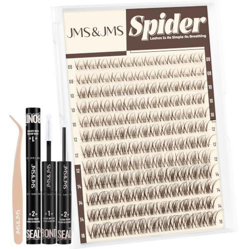 Brown Spider Lash Clusters Kit with White Glue - DIY Extensions