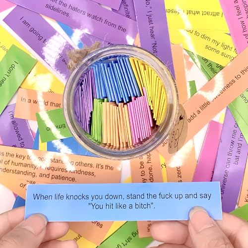 Badass Affirmation Jar, 90 Daily Affirmation Jar for Women, Positive Affirmation Cards, Motivational Cards, Daily Affirmations, Words of Affirmation, Badass Gifts For Women