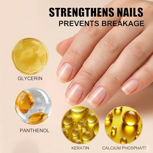 NovaCharm Hyaluronic Acid Nail Hardener - Strengthens Brittle Nails