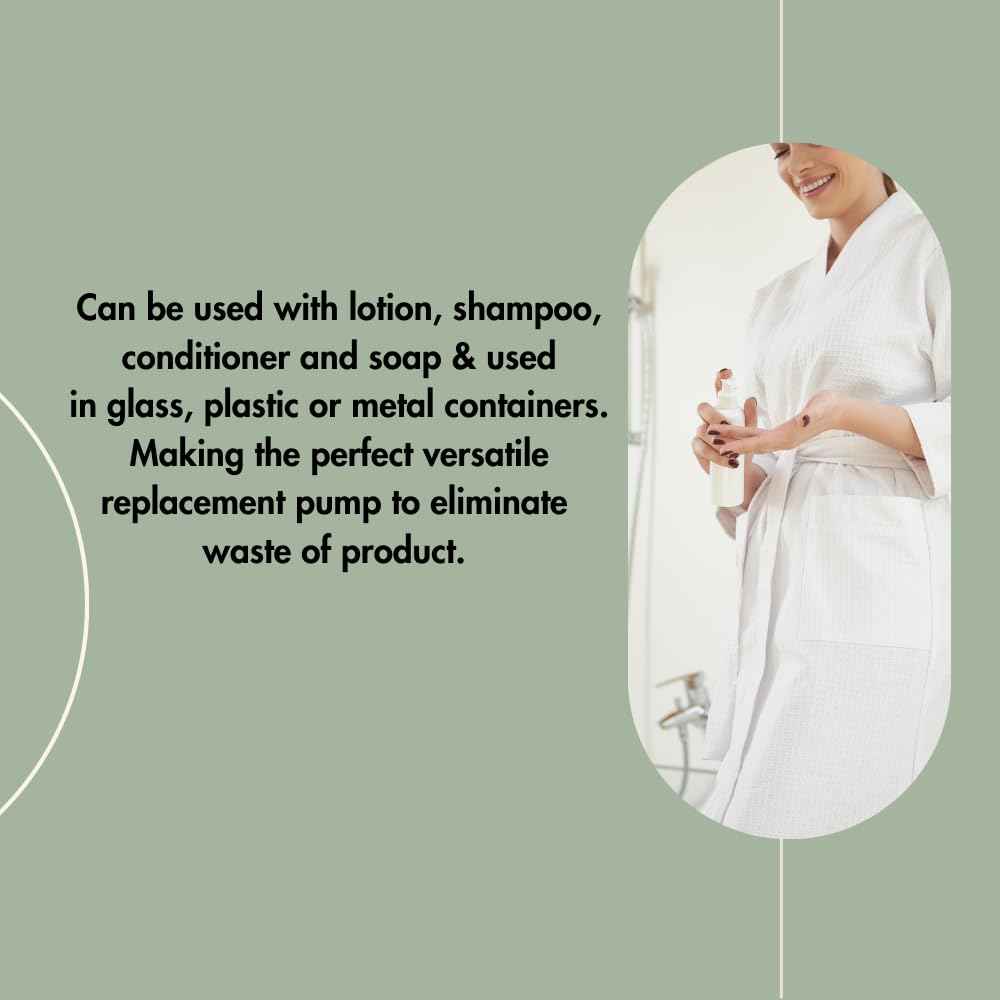 Dr. Woods Soap Bottle Pumps - Fits All 32 oz Bottles for Dr. Woods (Pack of 3)