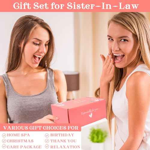 Sister in Law Gifts, Best Sister in Law Birthday Gifts, Mother's Day, Wedding Or Thanksgiving Day Best Gifts for Sister-in-Law, Sister-in-Law Spa Gift Basket Set