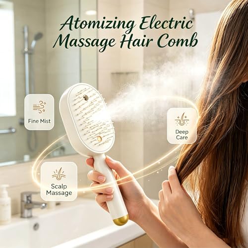 Electric Spray Air Cushion Massage Comb – Rechargeable