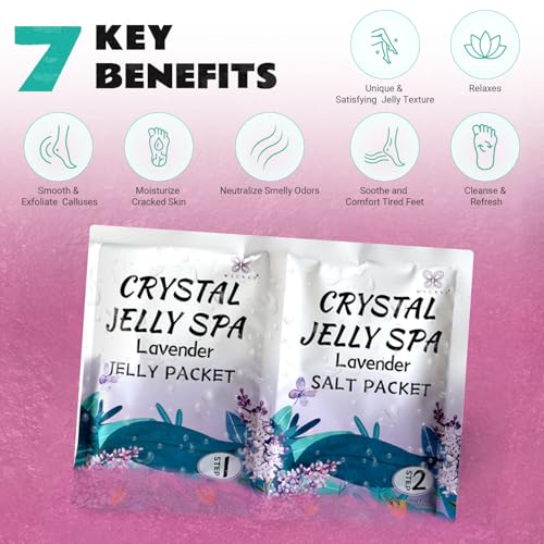 Jelly Pedicure Foot Soak Spa 3-Pack | Lavender Exfoliating