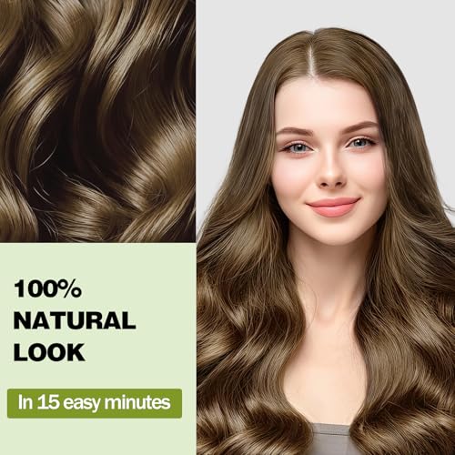 Light Brown Hair Dye Shampoo - Gray Coverage in 20 Min