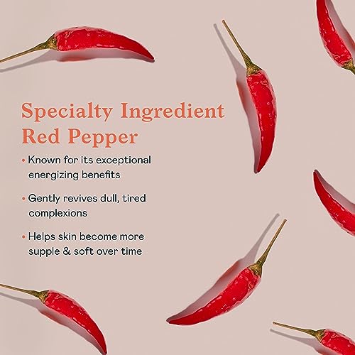 Erborian Red Pepper Pulp Hydrating & Energizing Gel - Facial Moisturizer for Brightened, Refreshed & Plumped Skin - Radiance Boosting Moisturizing Cream - Korean Skin Therapy