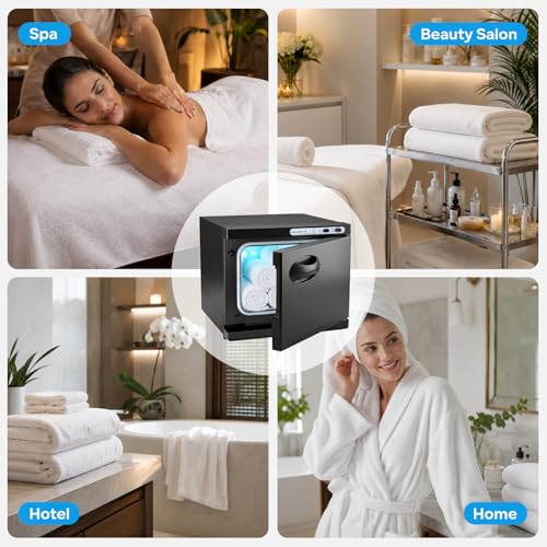 8L Professional Towel Warmer Cabinet with UV Light