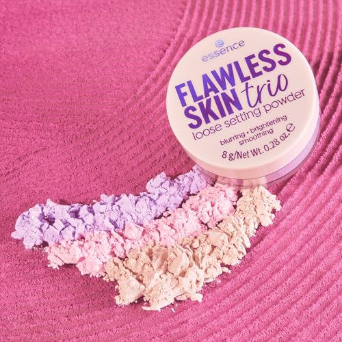 Essence Flawless Skin Loose Setting Powder Trio | 3-in-1 Corrector