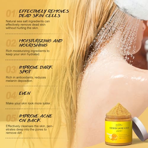 Turmeric & Vitamin C Body Scrub with Sea Salt & Shea Butter