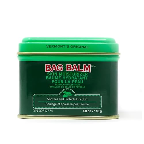 Bag Balm Vermont's Original Moisturizing for Dry Skin, Chapped Lips, Cracked Heels, Dog Paw Pads + More. 118 ml (4 oz) Tin (1)