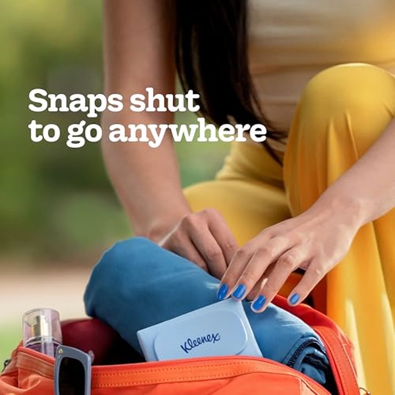 Kleenex Snap & Go Ultra Soft Facial Tissues, 9 Travel Packs