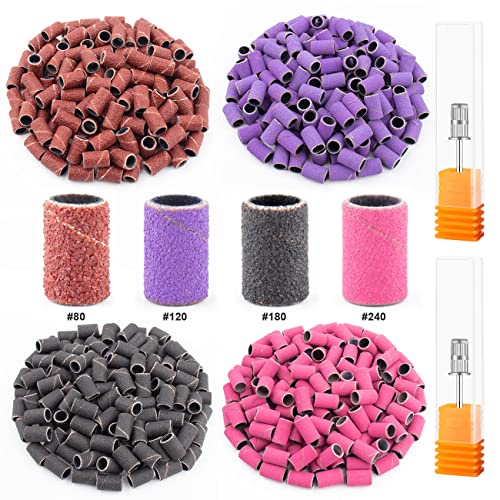 Nail Sanding Bands Set 240 Pieces 80#120#180#240# Grit