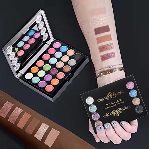 37-Color Eyeshadow Palette Makeup Kit with Brushes & Lip Gloss