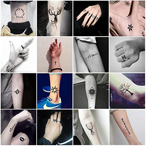 Temporary Tattoo Kit with Jagua Gel Ink - 4 Bottles