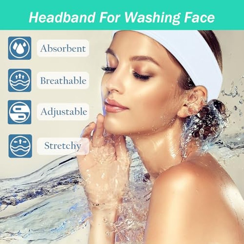 3-Pack Spa Headband for Washing Face & Makeup