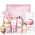 Rose Spa Gift Basket Set for Women | Self-Care Bath & Body