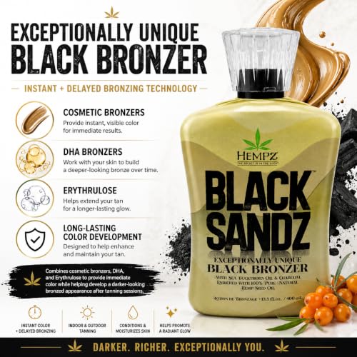Hempz Black Sandz Black Bronzer with DHA 13.5oz