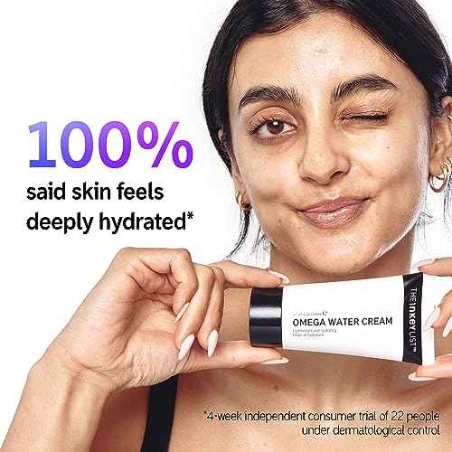 The INKEY List Omega Water Cream 1.69 fl oz/50ml, Oil-Free Face Moisturiser, Lightweight Gel, Vegan Friendly Skincare, Suitable For Blemish Prone Skin