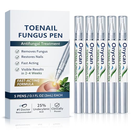 Toenail Fungus Treatment Pen 25% Undecylenic Acid - 5 Pack