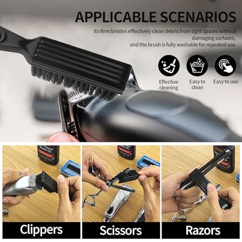 BarberTop Hair Clipper Oil Set with Brush and Dip Box
