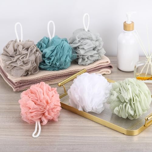 Bath Loofah Sponge Exfoliating Pouf 60g (6 Pack)
