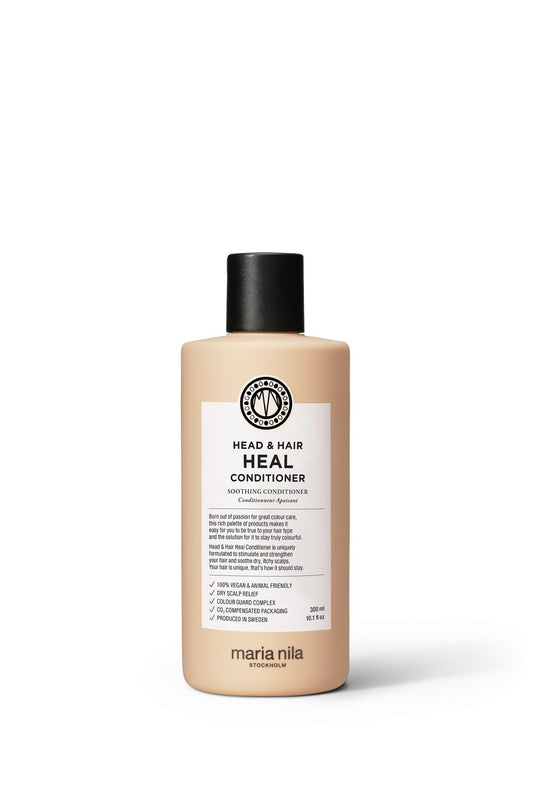 Maria Nila Head & Hair Heal, Conditioner 10.1 Fl Oz, Soothing Aloe Vera for dry & itchy scalps, 100% Vegan & Sulfate/Paraben free