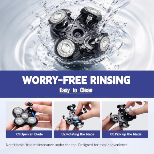 5 Pack Replacement Blades for Freebird Head Shaver - Compatible with Flex Series