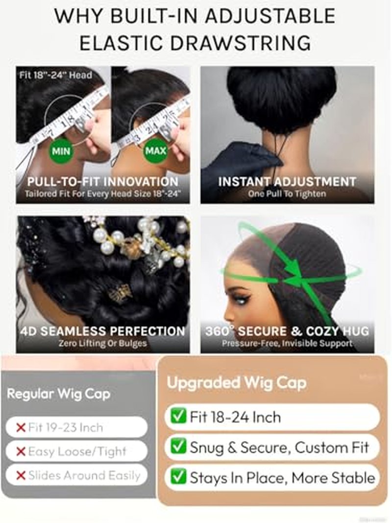 UNICE 18" Yaki Straight Glueless Lace Front Wig - 7x5 HD Lace, Pre Plucked