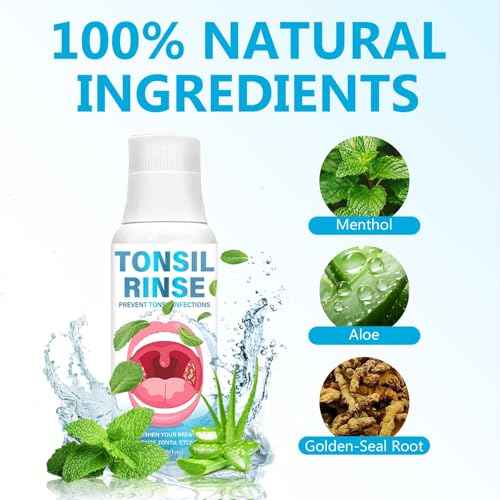 Tonsil Stone Remover Mouthwash, Natural Ingredients & Oral Rinse Liquid to Help Refresh Tonsil Area, Fast Effectively Soothe Dry Mouth & Freshen Breath Tonsil Stone Mouthwash, Smell Fresh