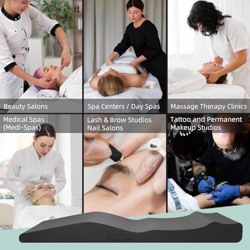 ENITYA 71" Ergonomic Lash Bed Topper with Removable Cover