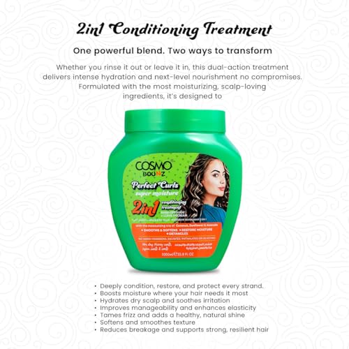 Cosmo Bounz Curl Defining 2-in-1 Conditioning Treatment 1000ml