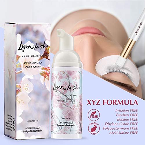 Lyon Lash Eyelash Extension Shampoo - Gentle Foam Cleanser 60ml